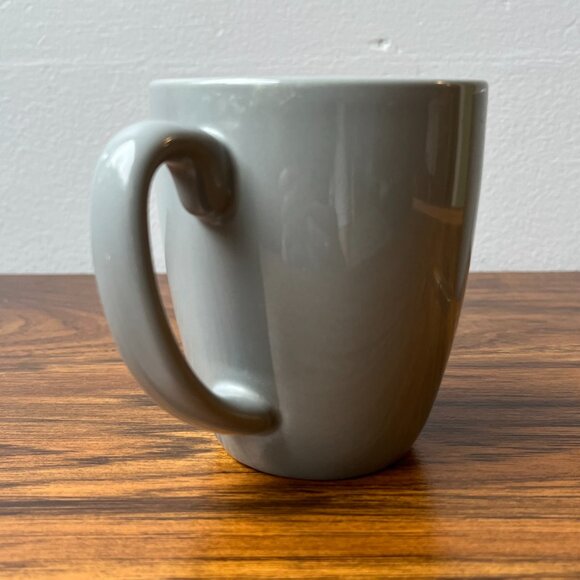 2 Stoneware Coffee Mugs Corelle Coordinate Grey 12 oz - Picture 4 of 9